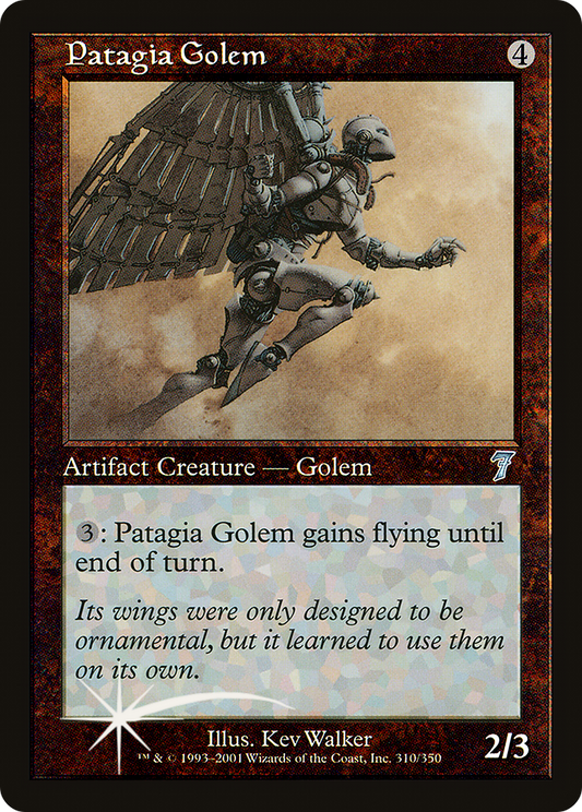 Patagia Golem (310) Foil - Seventh Edition