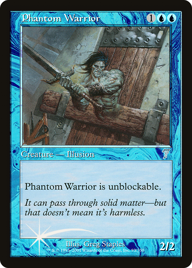 Phantom Warrior (093) Foil - Seventh Edition