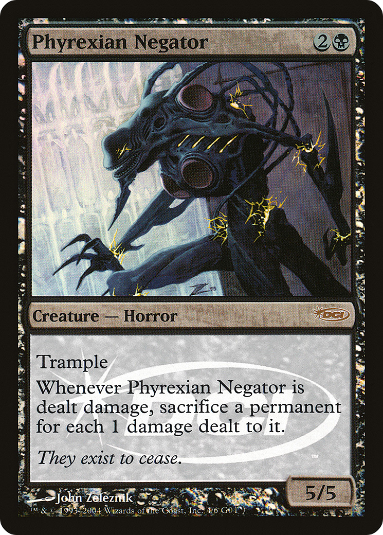 Phyrexian Negator (004) Foil - Judge Gift Cards 2004