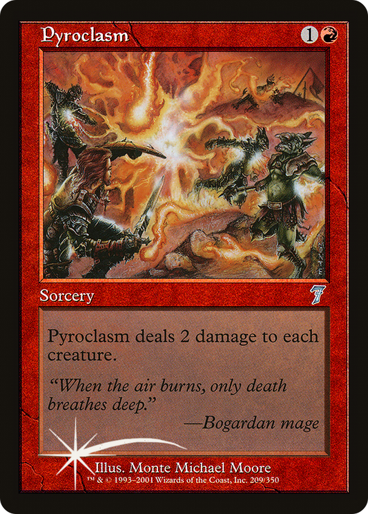 Pyroclasm (209) Foil - Seventh Edition