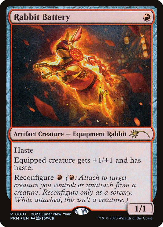 Rabbit Battery (001) (Year of the Rabbit 2023) Foil - Standard Showdown Promos