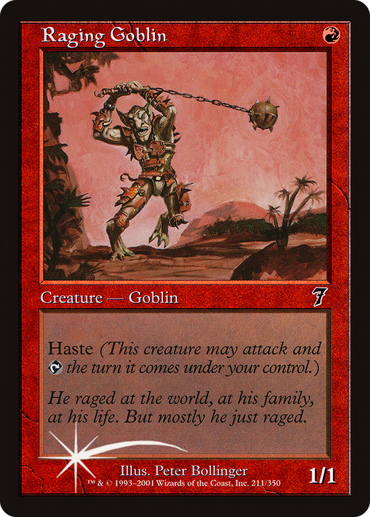 Raging Goblin (211) Foil - Seventh Edition