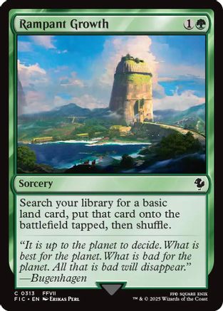 Rampant Growth (313) - Commander: FINAL FANTASY