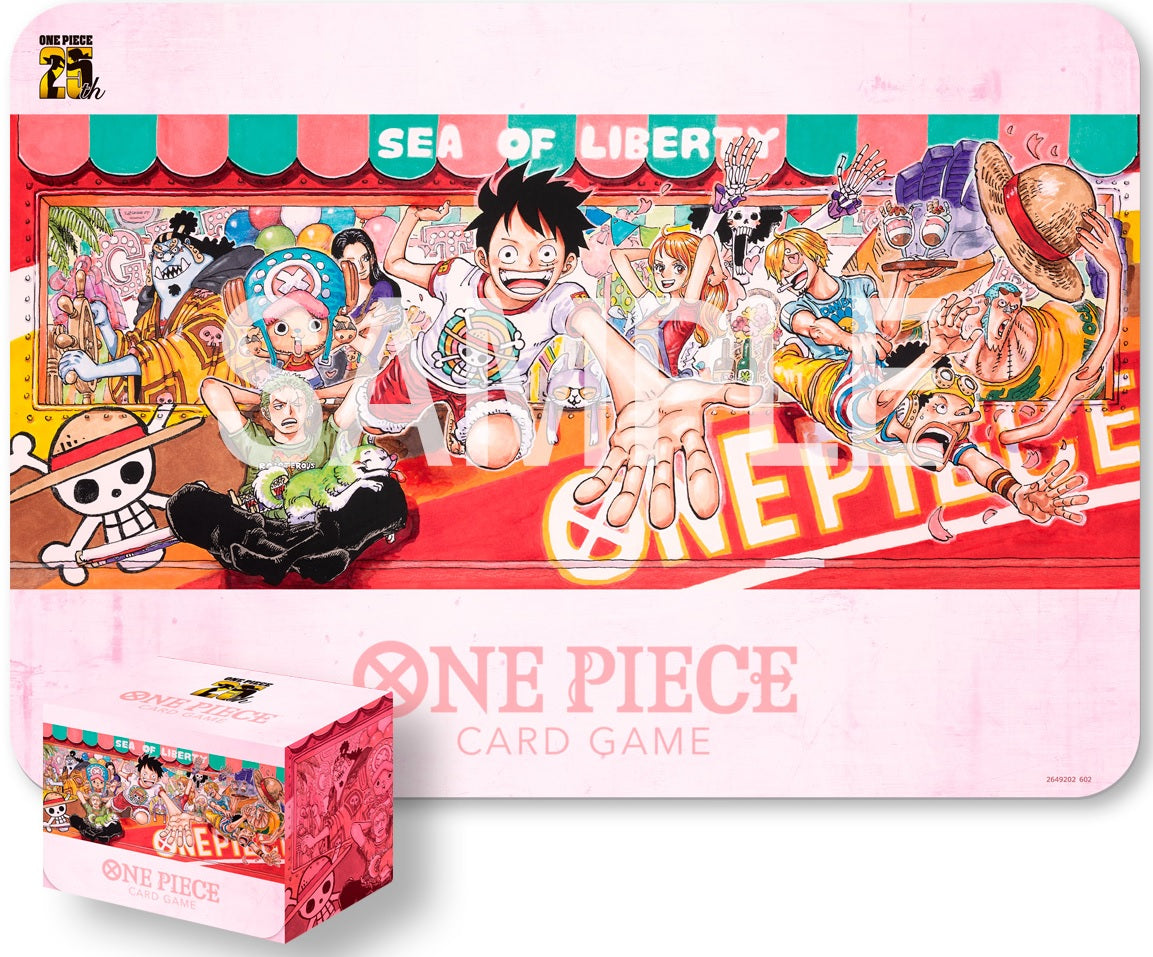 One Piece CG: Playmat and Card Case Set 25th Edition