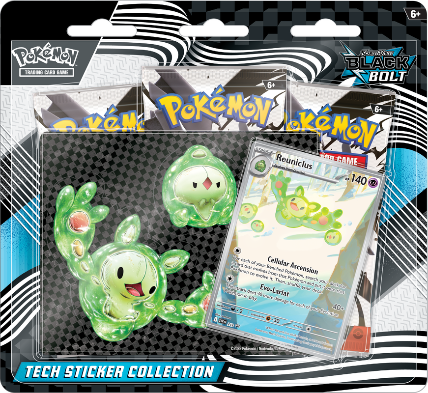 Pokémon TCG: Scarlet & Violet - Black Bolt Tech Sticker Collection