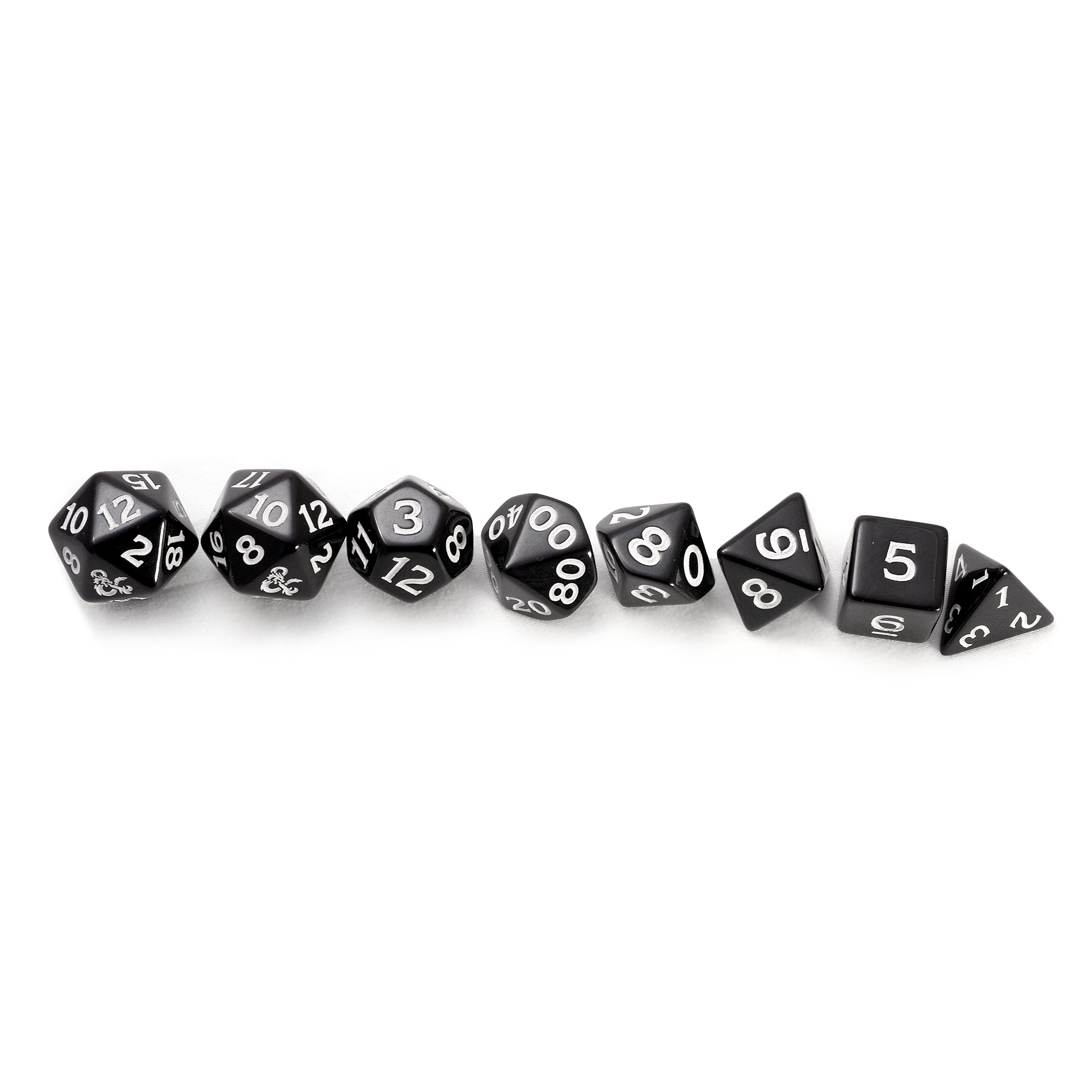 Dungeons & Dragons - New Adventurer Black Dice Set | Silver Goblin