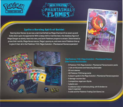 Pokémon TCG: Mega Evolution - Phantasmal Flames Elite Trainer Box