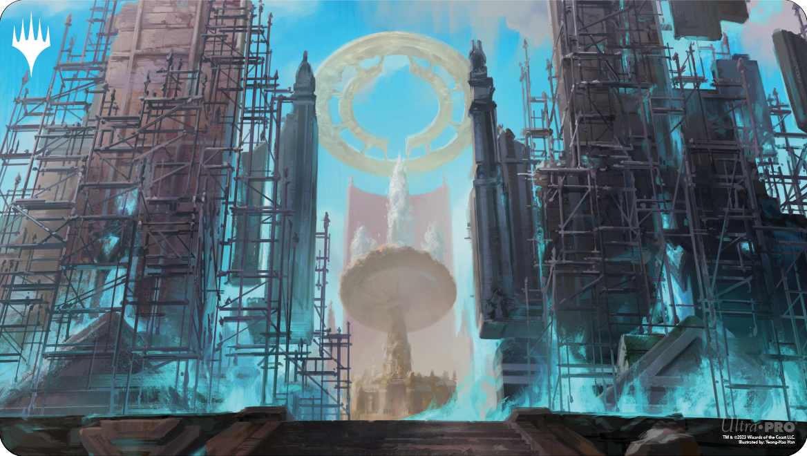 Ravnica Remastered Playmat Azorius Senate Hallowed Fountain | Silver Goblin