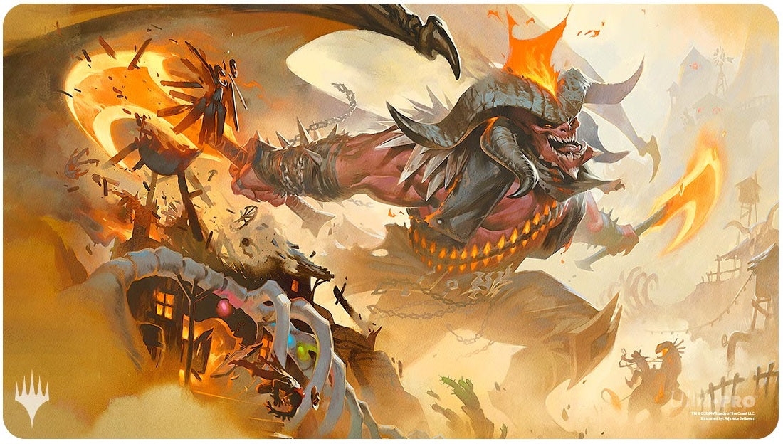 Outlaws of Thunder Junction Playmat Rakdos, the Muscle | Silver Goblin