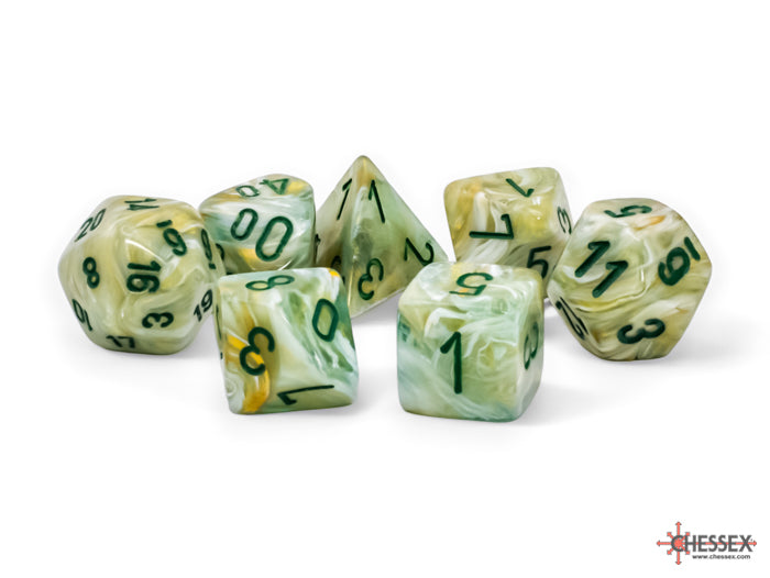 Chessex Marble Green/Dark Green Mega-hedral Dice Set