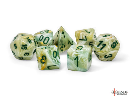 Chessex Marble Green/Dark Green Mega-hedral Dice Set