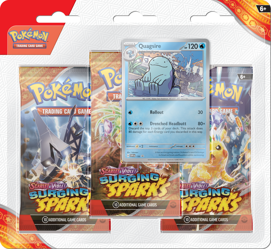 Pokémon TCG: Scarlet & Violet - Surging Sparks 3 Pack Blister