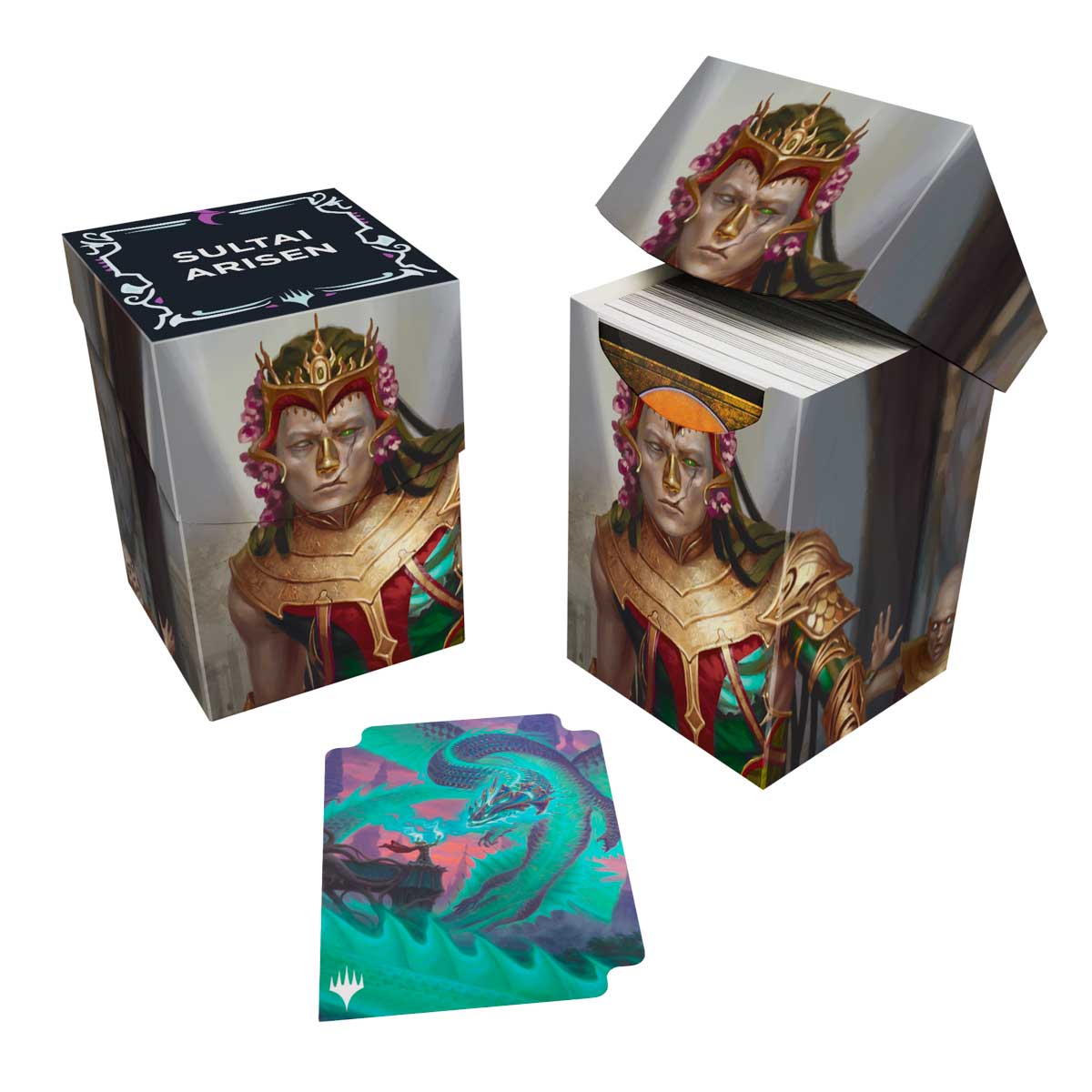Tarkir: Dragonstorm Deck Box - Kotis, Sibsig Champion / Teval, the Balanced Scale [100ct]