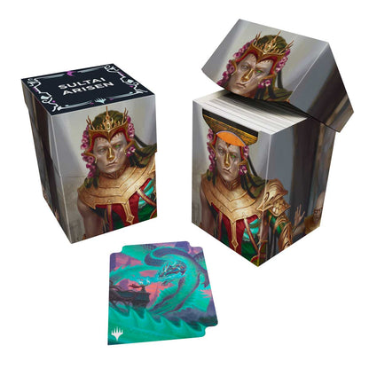 Tarkir: Dragonstorm Deck Box - Kotis, Sibsig Champion / Teval, the Balanced Scale [100ct]