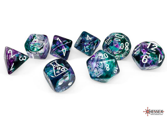 Chessex Nebula Fluorite/White Poly Dice Set