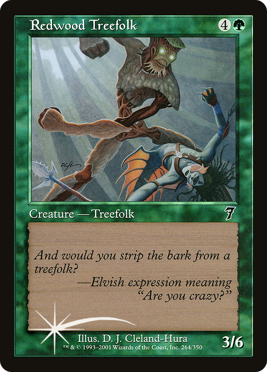 Redwood Treefolk (264) Foil - Seventh Edition