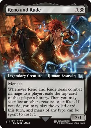 Reno and Rude (Extended Art) (450) Foil - FINAL FANTASY