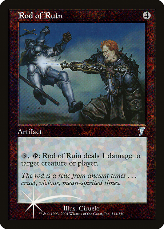 Rod of Ruin (314) Foil - Seventh Edition
