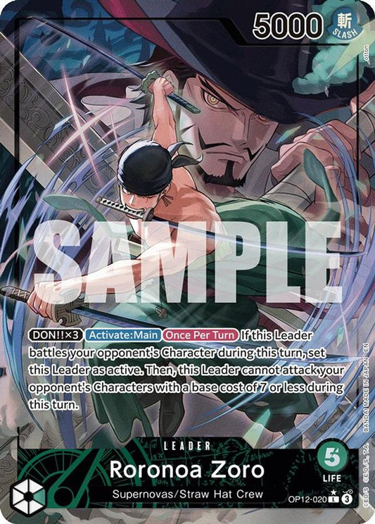 Roronoa Zoro (Alternate Art) (OP12-020) Foil
