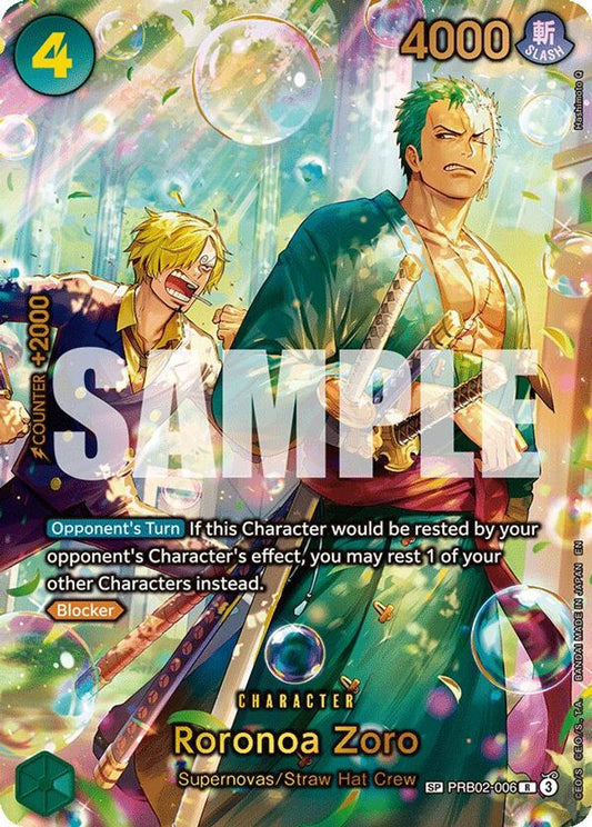 Roronoa Zoro (SP) (Alternate Art) (PRB02-006) Foil