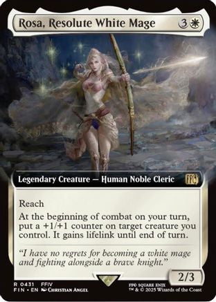 Rosa, Resolute White Mage (Extended Art) (431) Foil - FINAL FANTASY