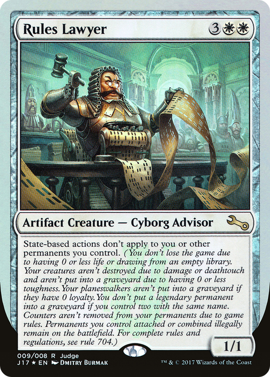 Rules Lawyer (009) Foil - Judge Gift Cards 2017