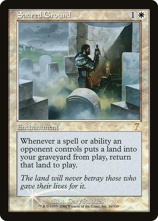 Sacred Ground (036) Foil - Seventh Edition