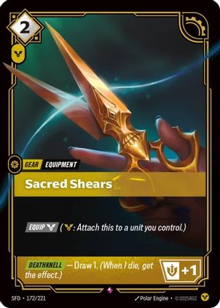 Sacred Shears (172) Foil - Spiritforged