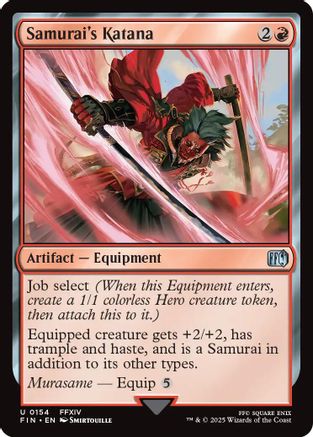 Samurai's Katana (154) Foil - FINAL FANTASY