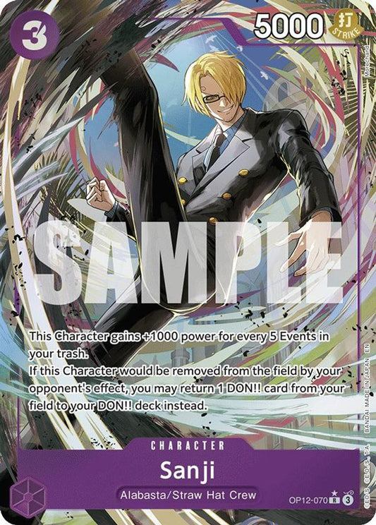 Sanji (Alternate Art) (OP12-070) Foil