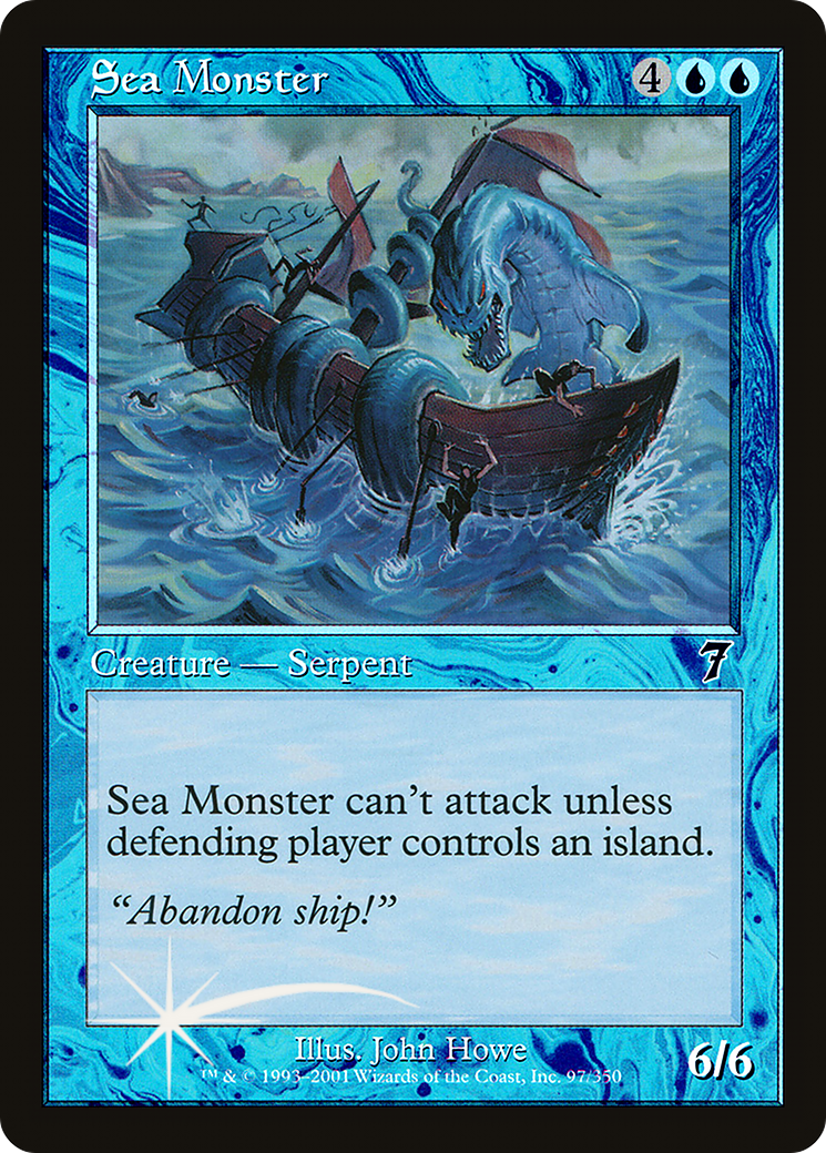 Sea Monster (097) Foil - Seventh Edition