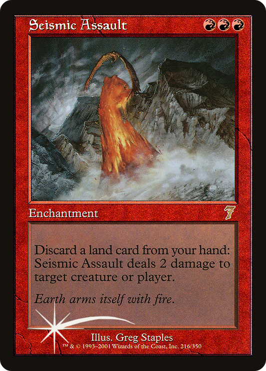 Seismic Assault (216) Foil - Seventh Edition
