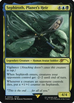 Sephiroth, Planet's Heir (Costco Bundle) (004) Foil - Media and Collaboration Promos