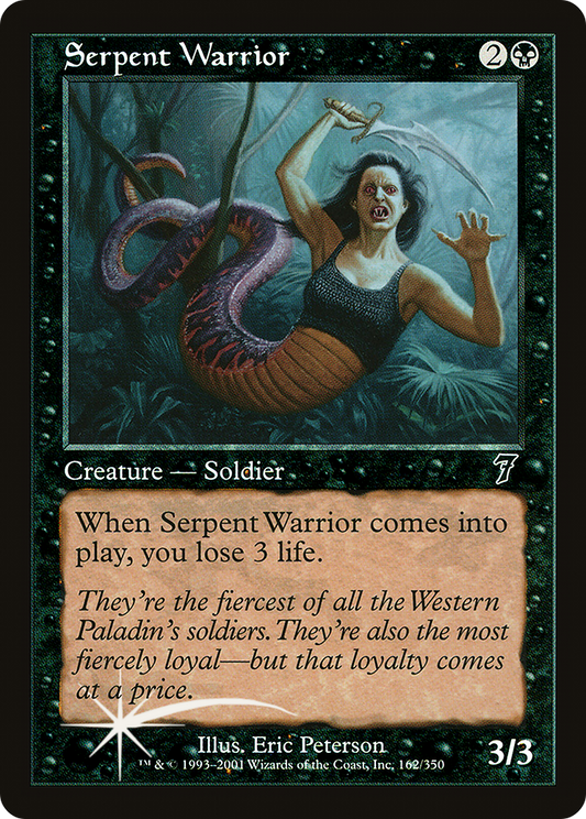Serpent Warrior (162) Foil - Seventh Edition