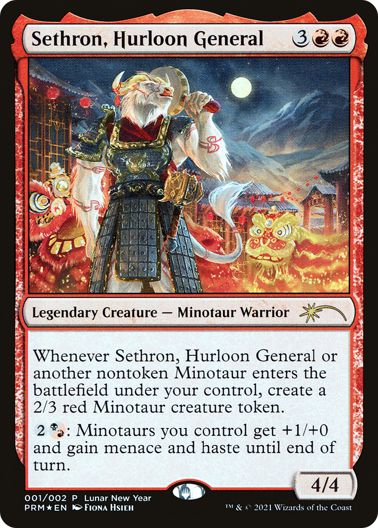 Sethron, Hurloon General (001) (Year of the Ox 2021) Foil - Standard Showdown Promos