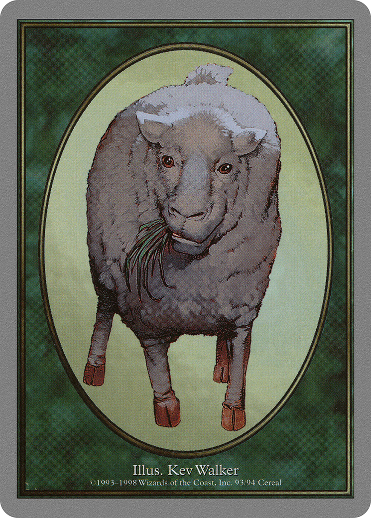 Sheep Token (093) - Unglued Tokens