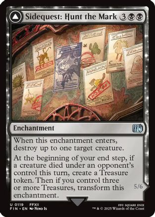 Sidequest: Hunt the Mark // Yiazmat, Ultimate Mark (119) Foil - FINAL FANTASY