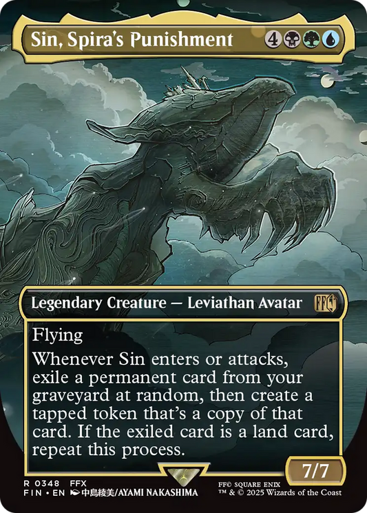 Sin, Spira's Punishment (Borderless) (348) Foil - FINAL FANTASY