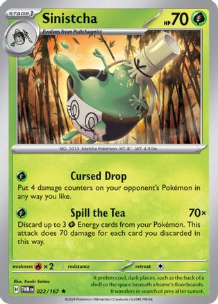 Sinistcha (22) Reverse Holofoil - Twilight Masquerade