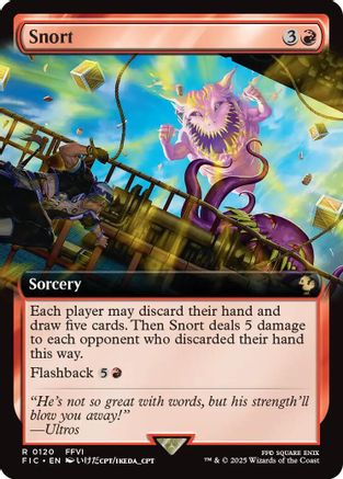 Snort (Extended Art) (120) Foil - Commander: FINAL FANTASY