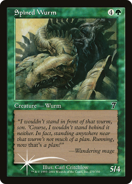 Spined Wurm (270) Foil - Seventh Edition