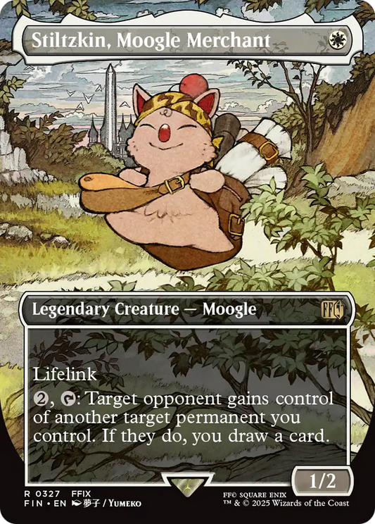 Stiltzkin, Moogle Merchant (Borderless) (327) Foil - FINAL FANTASY