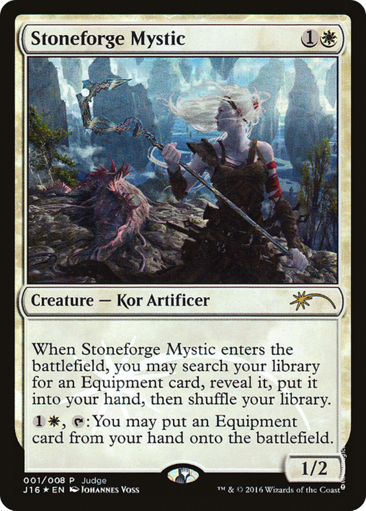 Stoneforge Mystic (001) Foil - Judge Gift Cards 2016
