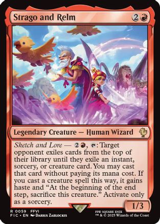 Strago and Relm (059) Surge Foil - Commander: FINAL FANTASY