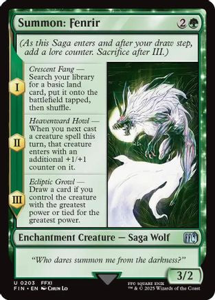 Summon: Fenrir (203) - FINAL FANTASY