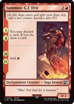 Summon: G.F. Ifrit (163) Foil - FINAL FANTASY