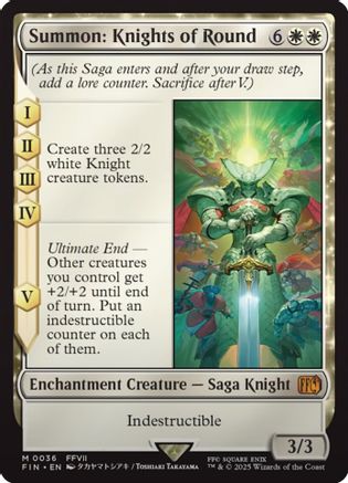 Summon: Knights of Round (036) Foil - FINAL FANTASY