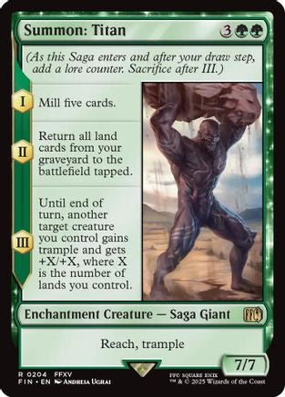 Summon: Titan (204) Foil - FINAL FANTASY
