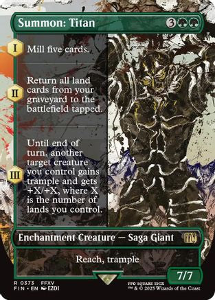 Summon: Titan (Borderless) (373) - FINAL FANTASY