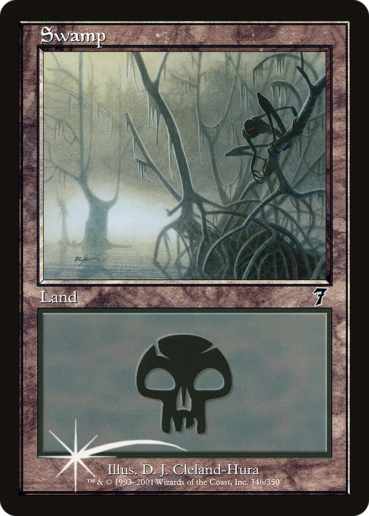 Swamp (346) Foil - Seventh Edition
